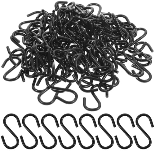 Crochets S En Fer Noir 100pcs, Petits Crochets En Forme De S Pour Cuisine, Porte, Artisanat, Bijoux, Pendaison