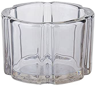 HEXEH Kerzenhalterhalter Einfache Glas Kerze Halter Becher Aroma Kerze Halter Home Restaurant Dekoration Dekoration Desktop Make-up Cabinet lagerung Kandelaber
