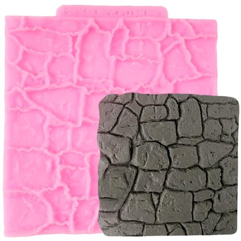 Brick Texture Silicone Molds Chocolate Fondant Mold For Cake Decoration Cupcake Topper Polymer Clay Candy Chocolate Gum Paste