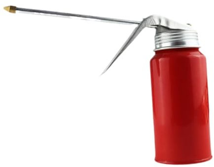 Luwecf Metall Ölkanne mit Ausgießer Ölpumpe Kannenpumpe Öler