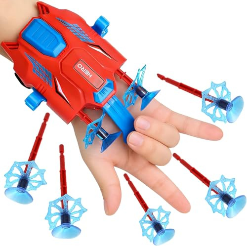 Maxricus Web Shooters for Kids - Toy Shooters With 2 Launch Ports Web Toys Gift for Kids Boy Girl Gloves Launcher Wrist Toys