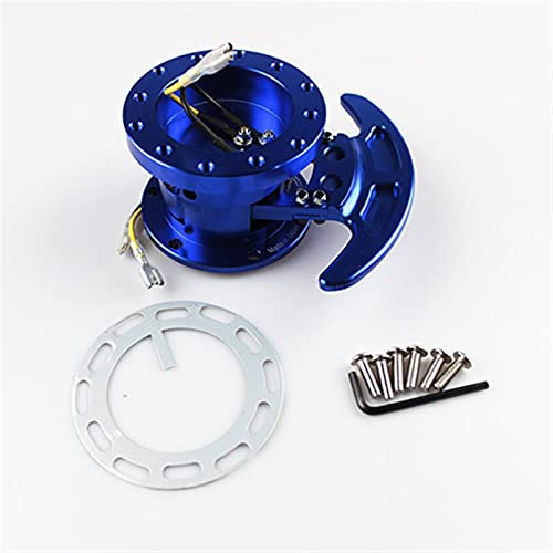 Lenkrad Schnellspanner，Lenkrad Schnellverschluss TILT Racing Lenkrad Quick Release Hub Kit Adapterkörper Abnehmbarer Snap Off Kit(Blue)