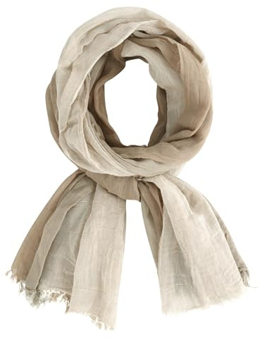 DAMILY Herren Schal Winter scarf Schals Gestreiftes herrenschal Halstuch | winterschal herren Leichte und warme Baumwoll-Leinen-gestreifter Schal Männer