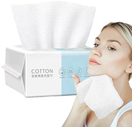 Toallitas de limpieza facial, grandes y supersuaves, toallas faciales extragruesas, y limpias, toallitas desmaquillantes, toallitas faciales sin pelusas para piel sensible