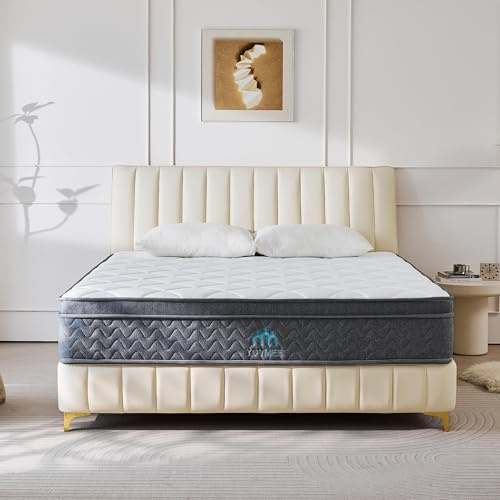Twin Size Mattress 10 Inch,Twin Mattress in a Box for Cool Sleep Gel Memory Foam Hybrid Bed Mattresses Individual Pocket Springs,Soft&Breathable Comfort Support,Medium Firm Feel,Motion Isolation