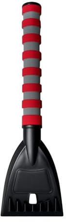 Jubilofex Rascador de Hielo para Coche, raspador de Hielo para Parabrisas de Coche, Mango de Esponja, Herramienta de Limpieza de heladas para Espejos de Rutina matutina, camión, Minivan, RV