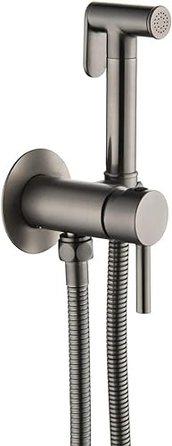 Kit pulvérisateur de bidet - Pulvérisateur mural pour toilettes d'eau chaude/froide, parfait pour le nettoyage des couches en tissu