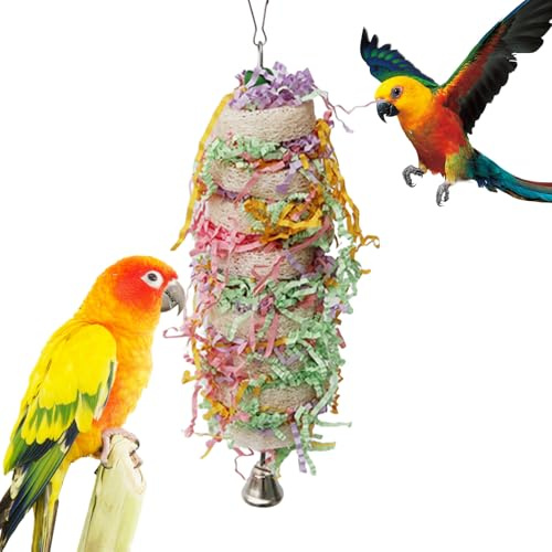 Genérico Juguetes de Forrajeo para Loros Pequeños - Juego de Masticar y Destrozar para Aves, de Estimulación para Agapornis,para Periquitos, Agapornis, Guacamayo, Lorito, Conuro y Cacatúa NINFA