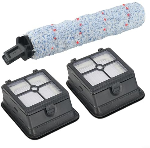 Helilyco Lint Brush, Roller Brush and Filter Replacement Set for SUNSMAI S11 Wet Dry Vacuum Cleaner, Compatible with ECVP01 for Household Cleaning