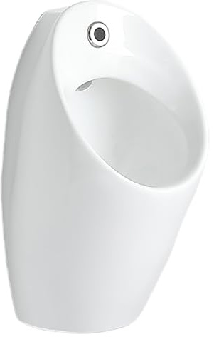 Orinatoio automatico in ceramica per uomo con design a prova di perdite Sensore di risciacquo touchless Facile installazione Igienico Bagno Aggiornamento Moderno Sistema di orinatoio da uomo