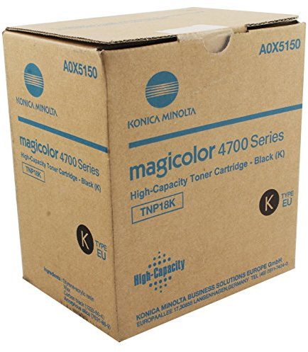 Konica Minolta A0X5150 magicolor 4750 Tonerkartusche Hohekapazität 6.000 Seiten 1er-Pack, schwarz