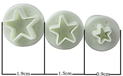 Fulldream Mini Stern Fondant Ausstecher Kuchendekorationswerkzeug