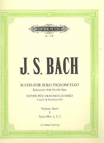 Musikverlag C.F. Peters Ltd. & Co. KG 6 SUITEN 1 (VC) - arrangiert für Kontrabass [Noten/Sheetmusic] Komponist: BACH Johann Sebastian