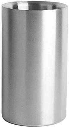 bar@drinkstuff Stainless Steel Double Walled Wine Cooler 1.6ltr Wine Chiller, Wine Bucket, Champagne Cooler