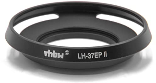 vhbw paraluce compatibile con Panasonic Lumix G Vario 12-32 mm F3.5-5.6 ASPH obiettivi da 37mm - Paraluce nero, nero, metallo, rotondo