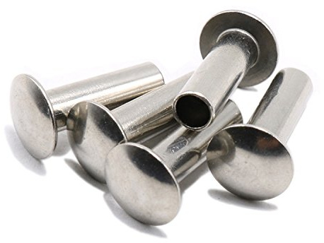 M3 Truss Head - Remache semitubular, acero inoxidable, 100 unidades