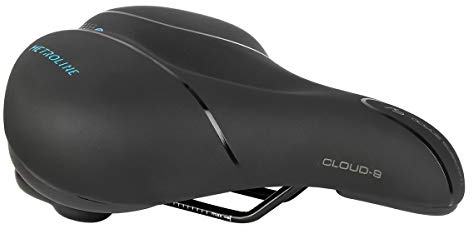 Cloud-9 Metroline Bike Saddle – Comfort Bike Seat for Ebikes, Cruisers, and Comfort Bikes – Comfortable Memory Foam Bicycle Seat for Men & Women
