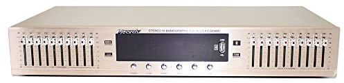 LeTkingok 220 V Hifi Digital Hd Stereo Vorverstärker Equalizer Eingebauter Usb Bluetooth Home Stage Equalizer Dual 10 Segmente EQ-898 (Gold)