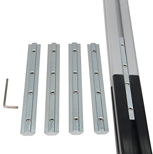 Befenybay 4 STÜCKE Gerade Innenverbinder Gelenkhalterung Länge 7 Zoll mit M6-Schrauben für 8 mm T-Nut-Aluminium-Extrusionsprofil Serie 4040