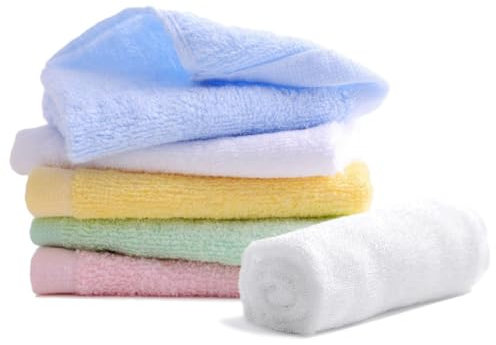 Bmeigo 6 Pack 12 x 12 inch Flannel Face Cloths, Face Cloth Towel Bamboo Cotton Absorbent Soft Reusable Facial Cleansing Wash Towel for Baby Kids Adults, Home Spa Beauty