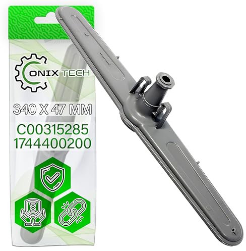 Unterer Sprüharm für Geschirrspüler 340 x 47 mm mit dem Originalcode 1515200200 1744400200 1515200100 481236068823 C00315285 für Beko für Whirlpool für Arcelik - Garantie 5 Jahre - ONIX TECH