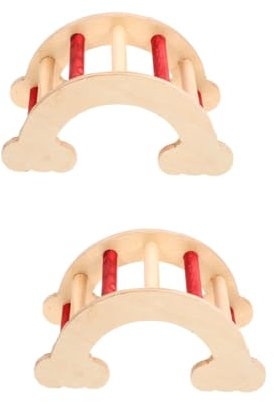 Supvox 2St interessantes Hamsterspielzeug Hamster brücke Hamster Spielzeug nager Spielzeug Kletterspielzeug für Hamster Hamsterspielhaus Chinchilla-Accessoire Hamsternest Leiter hölzern