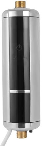 Mini Elektrische Durchlauferhitzer mit LED Temperaturanzeige, Klein Instant Warmwasserbereiter mit Booster-Pumpenkopf, Tankless Sofortiger Warmwasserbereiter Wassererhitzer für Küche Bad