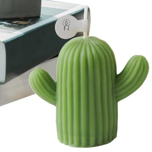 Bougies parfumées cactus pour femme, bougies de Noël – Bougies parfumées en forme de cactus pour femme, bougies parfumées pour aromathérapie, relaxation à la maison