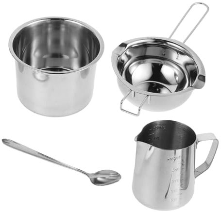 Ipetboom De Cera Para Derretir Crisoles De Acero Inoxidable Para Baño María Recipientes Para Derretir Cera Perfumada Estufa