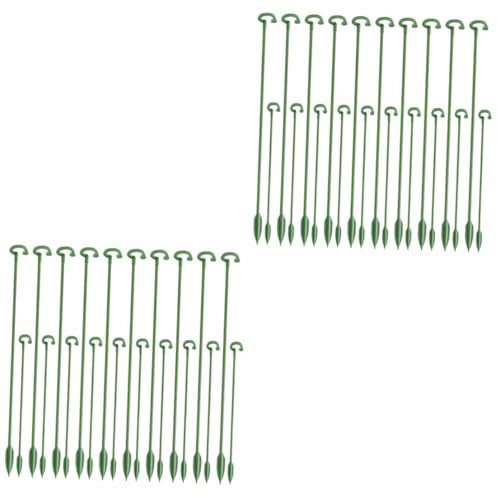 POPETPOP 2 Set di Aste Fisse per Farfalle Orchidee Piccole Aste di Supporto per Piante in Vaso Accessori da Giardino Supporto per Piante Supporto per Fiori di Ortensia 40 Pezzi*2