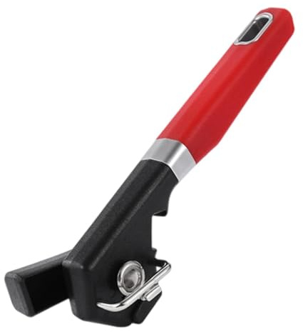 MERIGLARE Abrelatas Manual para Uso en La Cocina con Función de Sacacorchos para Actividades Al Aire Libre, Rojo, Individual