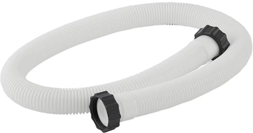 Schwimmbadschlauch Poolschläuche Ersatzschläuche für oberirdische Pools, weiß1.5/38MM Durchmesser-Länge 59/150CM Universal-Schwimmmen Pools Schlauch Zubehör Pool-Pumpe/Filter