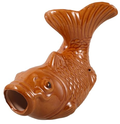 Milisten Kleiner Brunnen Mit Fischen Für Garten Zirkulationsbrunnen Als Dekoration Für Wohnzimmer Landschaftsbrunnen Mit Wasserspeier Für Außenbereich Fischbrunnen Für Drinnen Und Draußen g