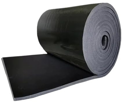 Tapis d'isolation Phonique Bricolage Idéal Toits Voitures Tapis Phonique Rouleau Mousse Caoutchouc Auto-adhésif Isolation Polyvalente Facile Découper(5mm-50cmx200cm)