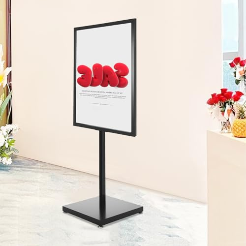 Kundenstopper A1 - Supporto per poster da 65 x 90 cm, in metallo, per presentazioni e info