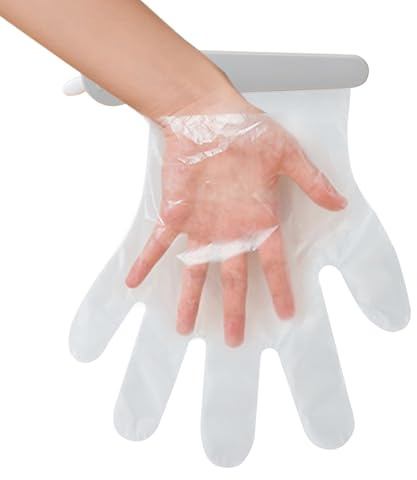 Wall-Mounted Glove Dispenser – 21 Cm Adhesive Holder, Clip Design with 100 Gloves | Practical Storage for Kitchen, Closet, Bathroom, Laundry Room, Garage, Restaurant, Laboratory Use