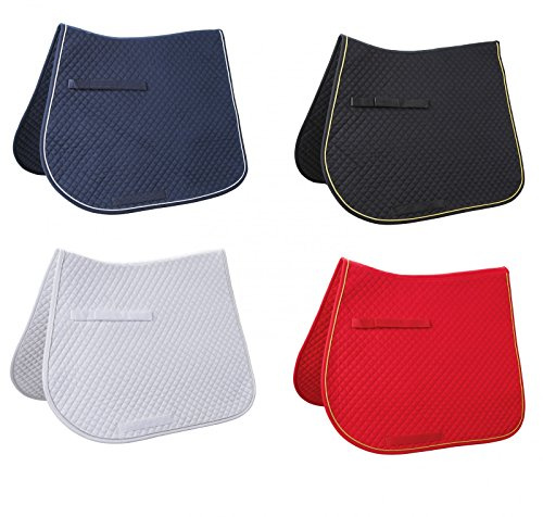 Schabracke Classic, Dressur weiß/silber/weiß