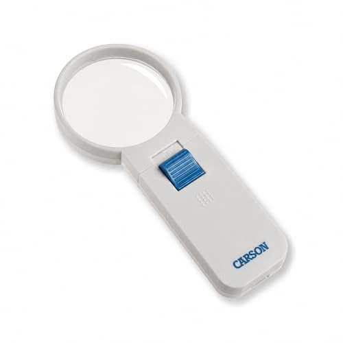 Carson Illuminated Handheld 5x Lupe mit LED und asphärischer 2,5 Linse (SV-50)