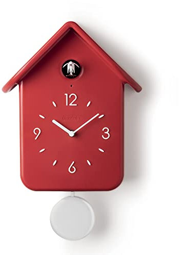 Guzzini - QQ, Kuckucksuhr mit Pendel - Rot, 24,8 x 12 x h39 cm - 16860208