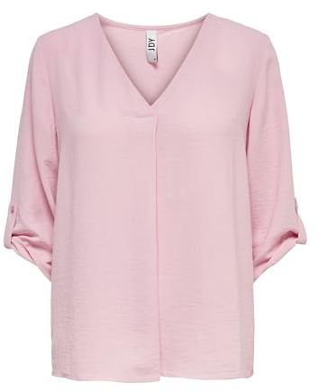 JdY Blusa de Mujer, Rosa-2, 40