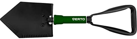 VERTO Pelle pliable ; pelle, pelle, pelle, boutons, camping, survie, camping et randonnée en montagne, outil multifonctionnel, 23,5 x 15,5 cm lorsqu'il est plié ; prend peu de place