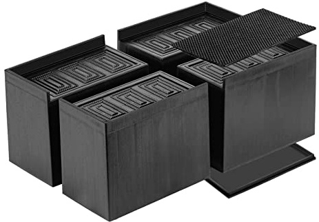 Uping 4 Stück Hochwertige verstellbare Möbelerhöher - Betthöher, Tischerhöher, Stuhlerhöher, Sofaerhöher (Zunahme der Höhe 13,1 cm)
