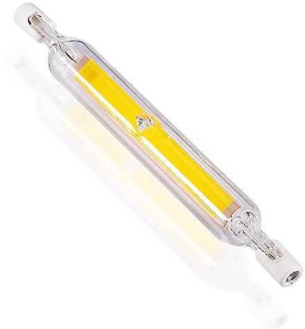 XYHAOAI Dimmable R7S LED Bulb, 15W / 20W / 25W / 30W / 40W Linear Floodlight 360 ° Beam Angle, COB LED Filament Lightbulb, 118MM / 78MM R7S Halogen Replacement Lamp,Cool white,30W 118mm