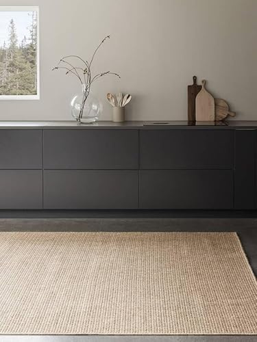 RugVista Jolin In & Outdoor-Teppich, Rechteckig, 100 x 160 cm, Beige | Moderne, Niedriger Stapel, Nur Handwäsche, Oeko-Tex 100, UV-beständig, Küche, Patio