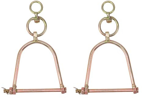 2 Stück Edelstahl-Kuh-Nasenring – Bullen-Nasenklemme, Rinder-Nasenklammer, Vieh-Traktionswerkzeug für den Bauernhof (L)