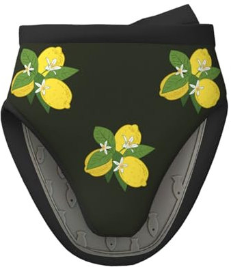 Limone Con Ramo E Bouquet Di Gigli Neri, Mini guanti da forno in silicone, guanti da forno da cucina antiscivolo resistenti al calore