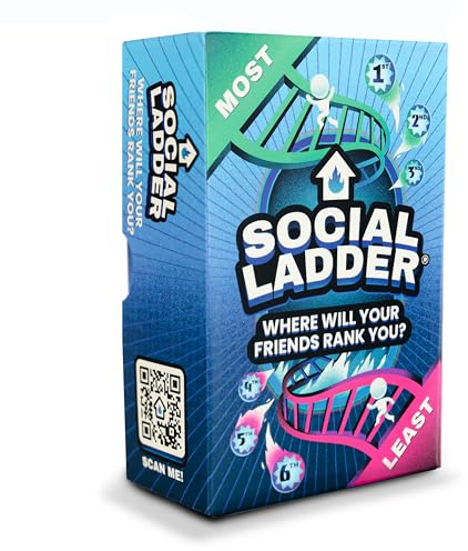 The Sidemen SOCIAL LADDER Kartenspiel | Das lustigste Rating-Party-Kartenspiel | By The Sidemen | Rank Your Friends Most to Least and Best to Worst | Where Will You Rank? For Adults and Teens 16+