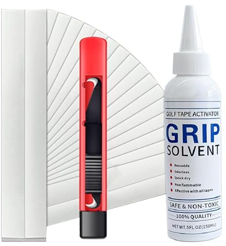 Kit De Grip De Golf Pour Regripper Les Clubs De Golf - Grip Solvant Golf Grip Tape Bandes Crochet Lame - Kit De Ruban Adhésif De Golf Et De Solvant, Kit D'installation De Poignée De Golf Pour La Répar