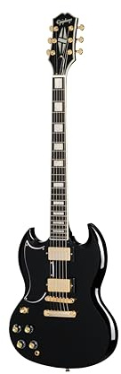 Epiphone SG Custom Lefthand Ebony - Double Cut Modelle