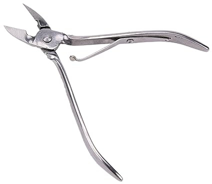 Mikinona Alicates para Cutículas y Pedicura 1 Unidad Acero Inoxidable Muelle Amortiguador para Cuidado Profesional en Casa y Salón